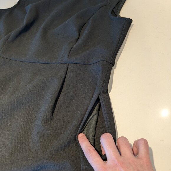 LOFT Black Sheath Dress – Size 4 - Picture 6 of 6